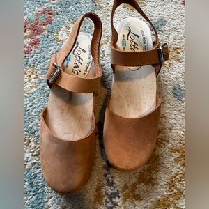 Lotta From Stockholm Women's Brown Leather Mules